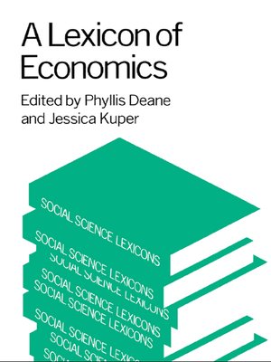 cover image of A Lexicon of Economics